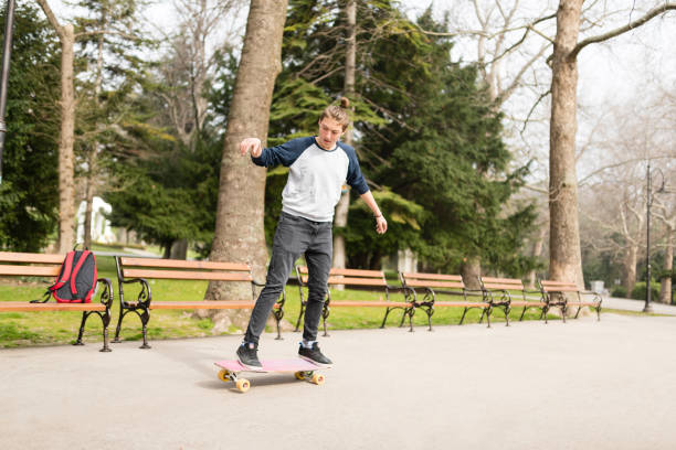 istock Skater enjoying his time after school 942522834