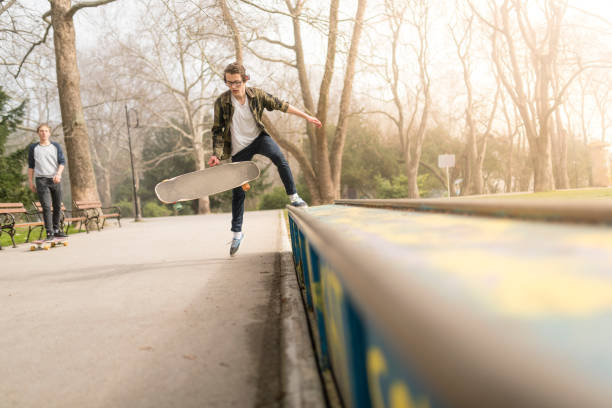 istock Jumping skater and a ramp close-up 942522864