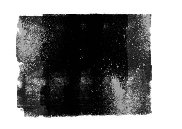 istock Black color water graphic patches graphic brush strokes design effect element for background 942529964