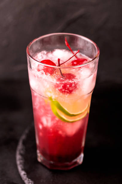 istock Alcoholic cocktail sour cherry gin or porch crawler. Lemonade. 942540910