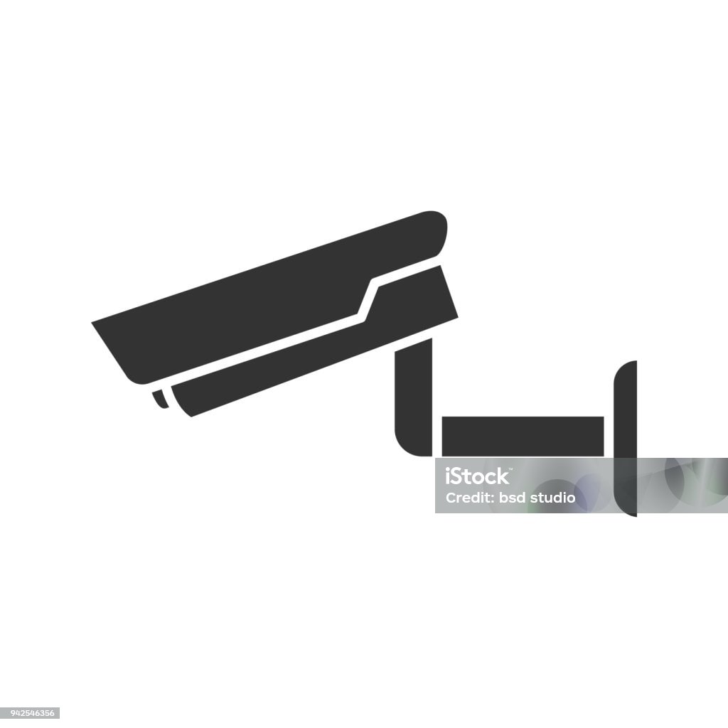 Surveillance camera icon Surveillance camera glyph icon. Vector silhouette. Security system. Cctv Camera - Photographic Equipment stock vector