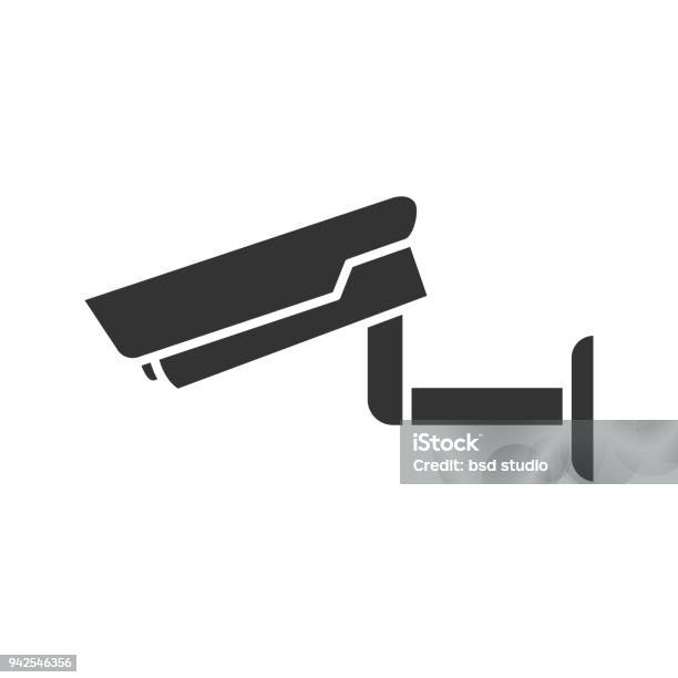 Surveillance Camera Icon Stock Illustration - Download Image Now - Camera - Photographic Equipment, Control, Cut Out