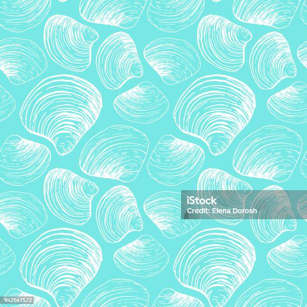 Seamless Pattern Stock Illustration - Download Image Now - Abstract, Animal Shell, Art