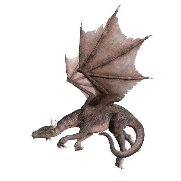 istock 3D rendering fairy tale dragon on white 942548142