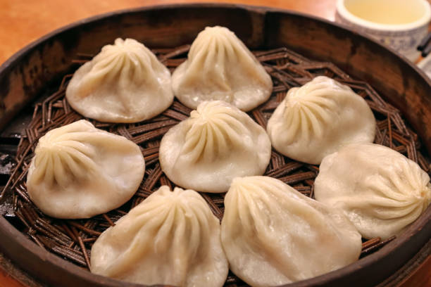 Traditional Chinese Xiaolongbao dumplings