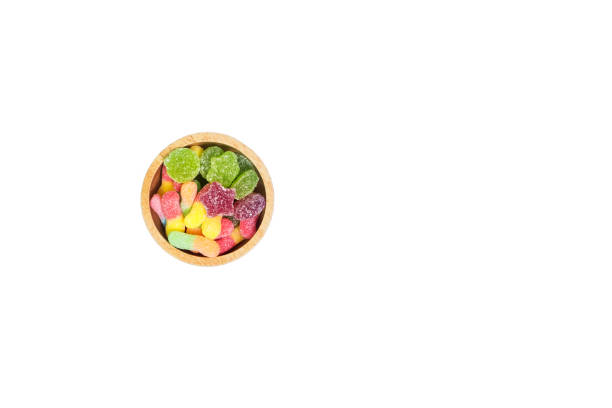 istock Jelly sweet candies on cyan background. 942553108