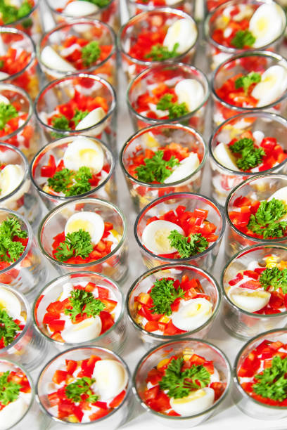 istock Vegetable salad in transparent glass 942559062