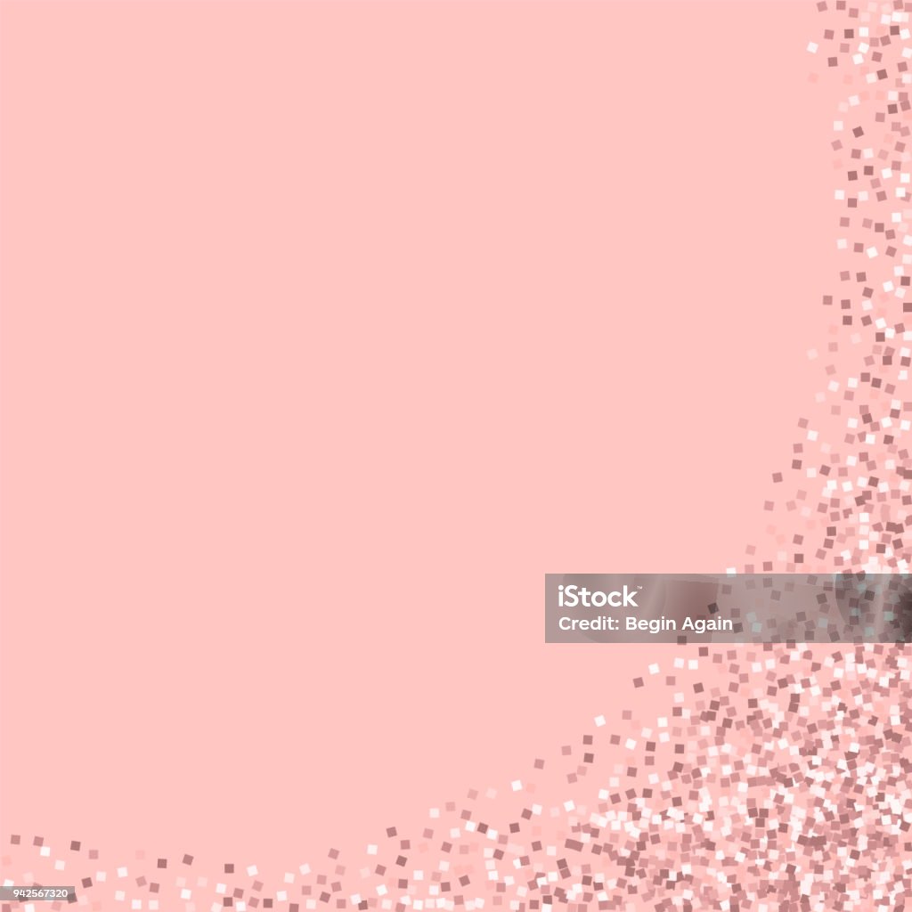 Pink Gold Glitter Stock Illustration - Download Image Now - Abstract