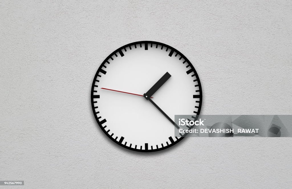 Reloj de pared redondo - Foto de stock de Reloj libre de derechos