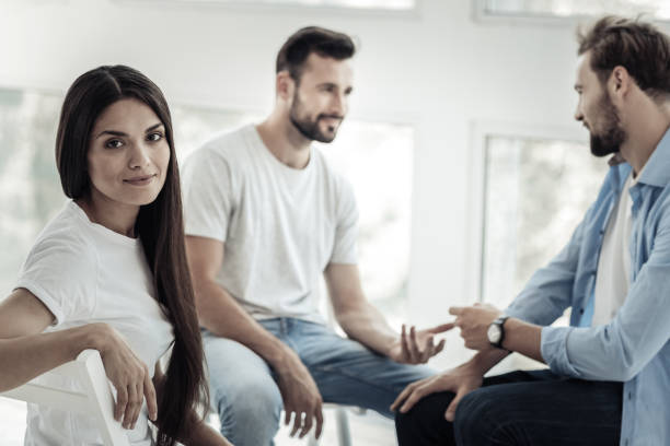 istock Nice young woman turning to you 942568016