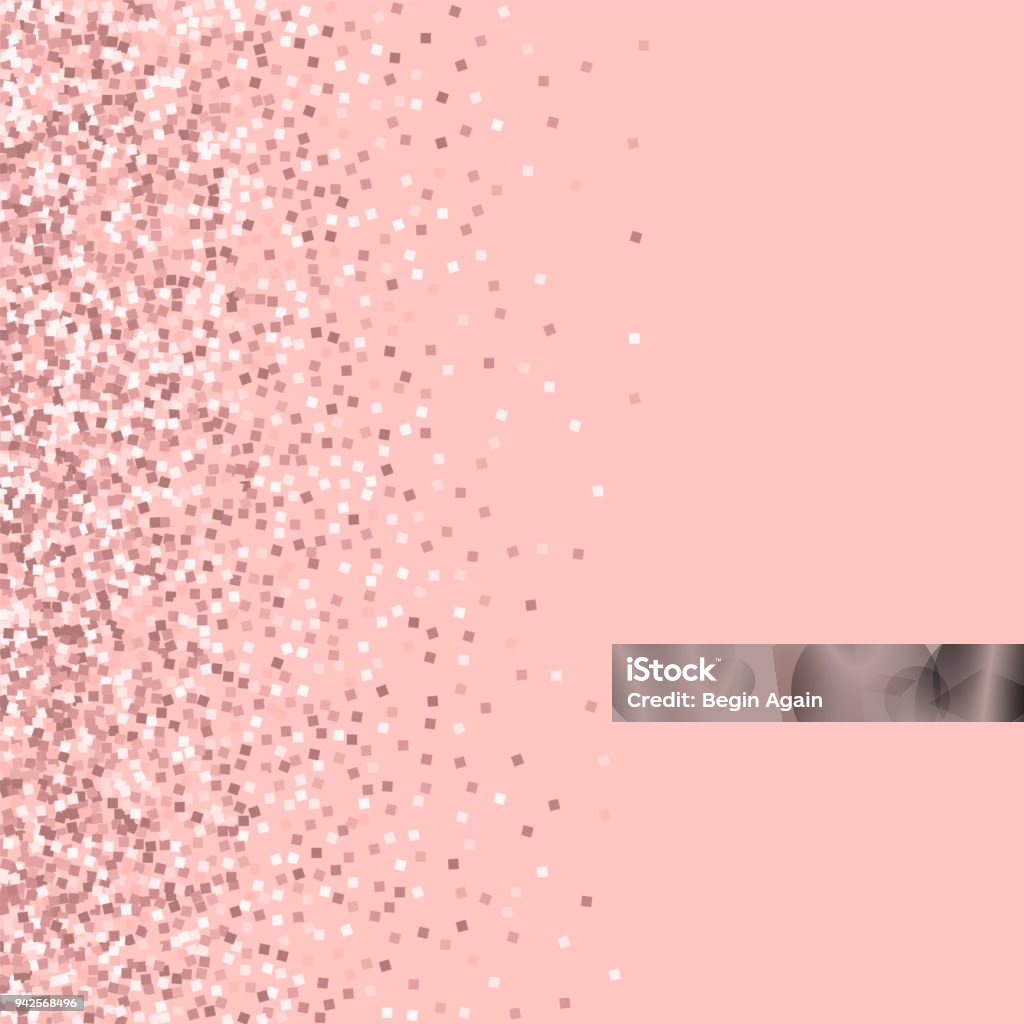 Pink Gold Glitter Stock Illustration - Download Image Now - Abstract