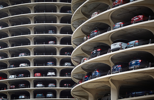 Parking building in Chicago, USA