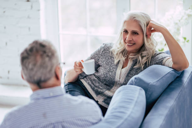 istock Senior couple at home 942577342