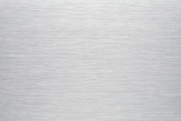 Photo of Brushed aluminum background or texture
