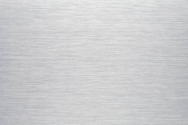 brushed aluminum background or texture - alumínio imagens e fotografias de stock