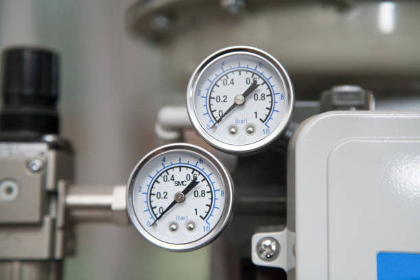 manómetro - sensor de presión - boiler steam pressure gauge gauge fotografías e imágenes de stock