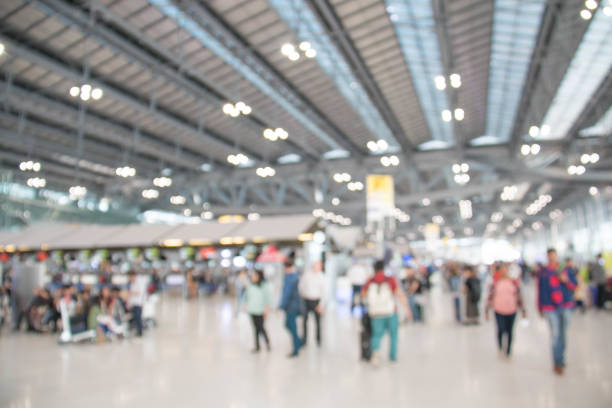 istock Blurred waiting zone in airport 942588142
