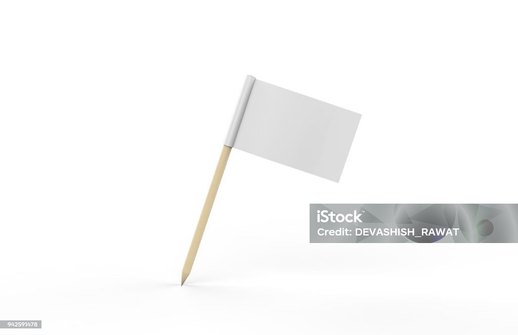 Toothpick Flag Mockup Flag,Toothpick, Sign, Symbol, Mock-up Flag Stock Photo