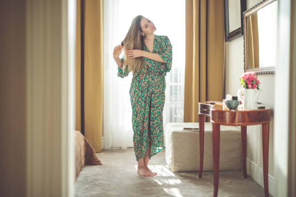 istock Young woman at home 942594334
