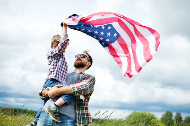 dzień niepodległości - patriotism child american culture flag zdjęcia i obrazy z banku zdjęć