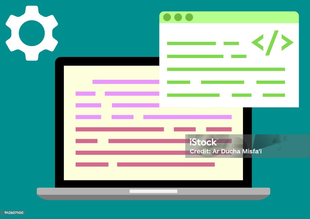Web Design Coding Stock Illustration - Download Image Now - Backgrounds ...