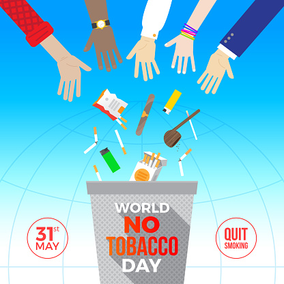 World no tobacco day - concept illustration.