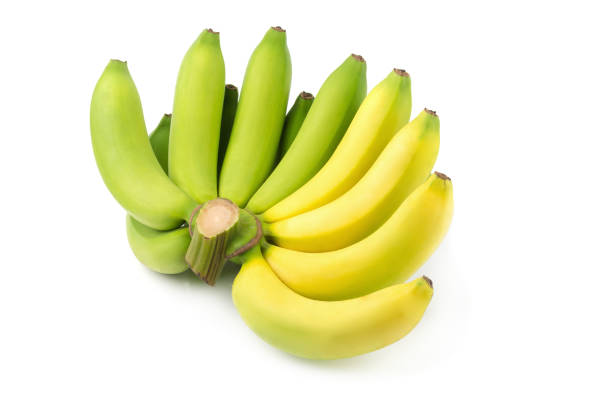 istock Bunch of bananas isolated on a white background 942632412