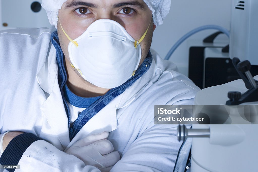 Face of Science  Adult Stock Photo