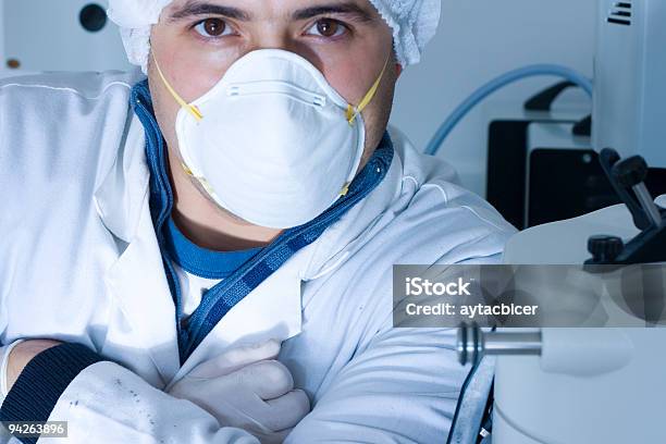 Face Of Science Stock Photo - Download Image Now - Adult, Anger, Blue