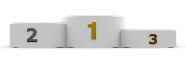 pódio de ampla cilindro branco #2 - podium pedestal silver three dimensional shape - fotografias e filmes do acervo