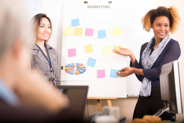 istock Business presentation, speaker at meeting. 942650626
