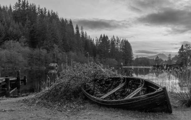 istock B&W Boat in Scotland 942651734