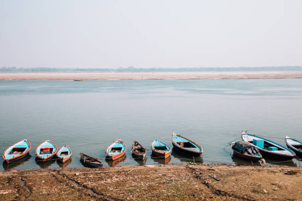 istock Ganges river and many boat in Varanasi, India 942665314