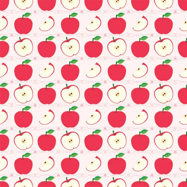 Vector illustration of apple background