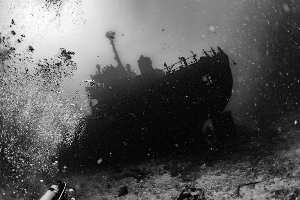 istock Ship Wreck in maldives indian ocean 942673190