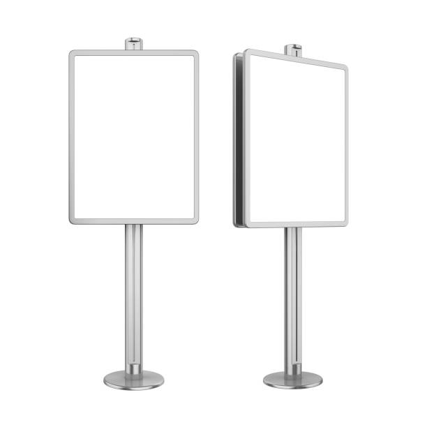 istock Blank Advertising Billboard Stand Isolated 942678066