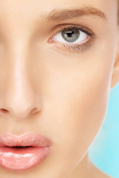istock Half face of a beautiful woman 94267892