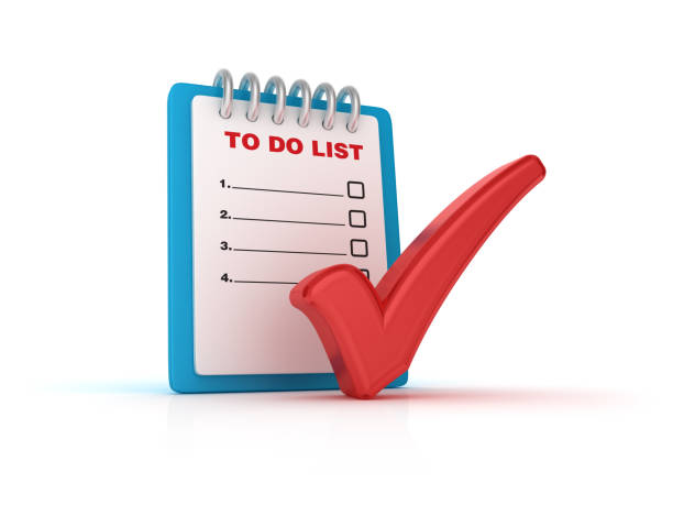 istock Red Check Mark with To Do List Clipboard - 3D Rendering 942692396