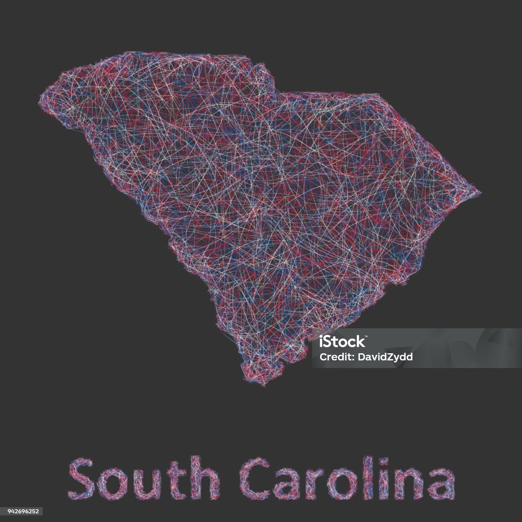 Sc Line Drawings South Carolina Line Art Map Stock Illustration - Download Image Now ...
