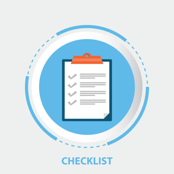 schowek i znaczniki wyboru - checkbox questionnaire checklist yes stock illustrations