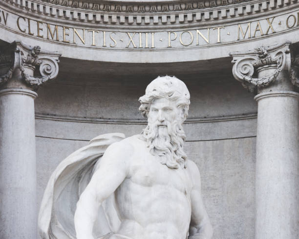 istock Neptune Statue at Trevi Fountain, Rome, Italy 942709112