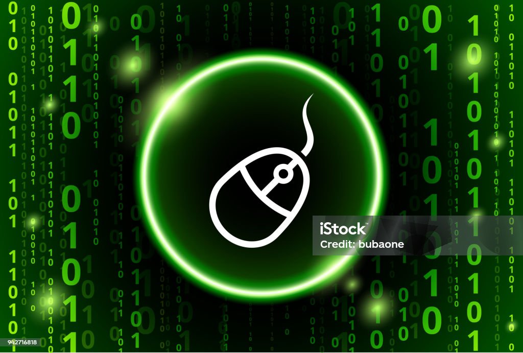 Code Mouse Image Computer Mouse Binary Code Vector Pattern Background Stock Illustration ...