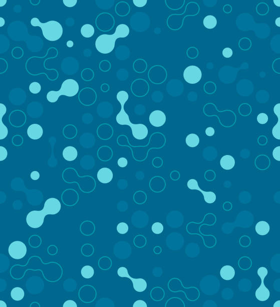 Abstract Dots Seamless Background Abstract seamless dots background. microbiology illustrations stock illustrations