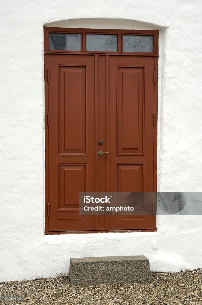 Kleine Kirche Tür - Lizenzfrei Bogen - Architektonisches Detail Stock-Foto