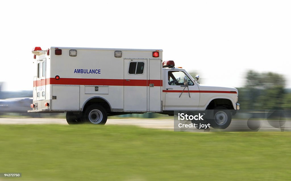 Ambulance driving fast  Ambulance Stock Photo