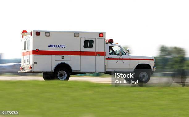 Ambulance Driving Fast Stock Photo - Download Image Now - Ambulance, Car, Color Image
