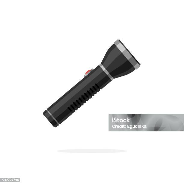 Flashlight Vector Icon Stock Illustration - Download Image Now - Flashlight, Lantern, Flaming Torch