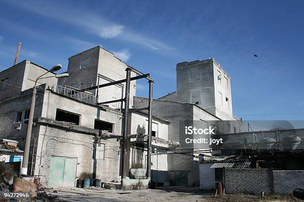 Old Industrial Complex Stock Photo - Download Image Now - Abandoned, Absence, Architecture