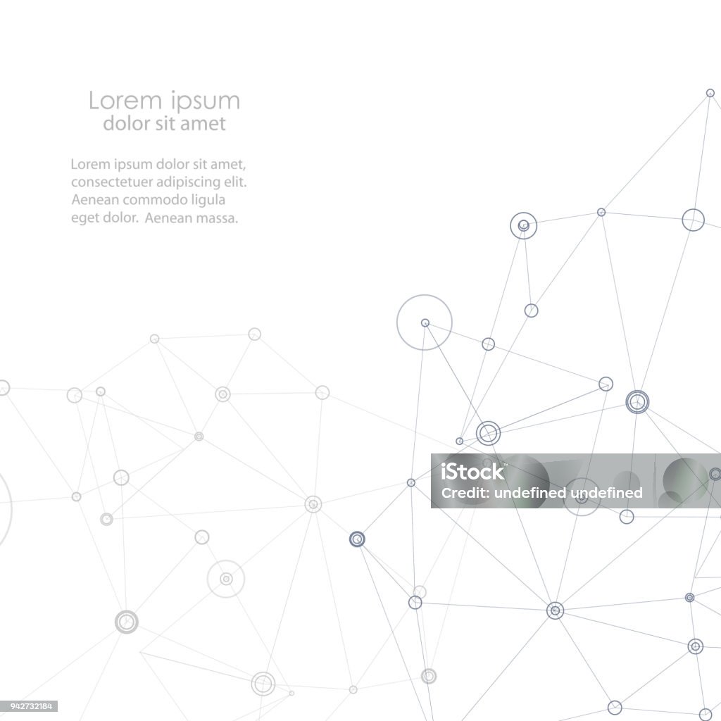 Abstract Connection Structure Vector Science Background Stock ...