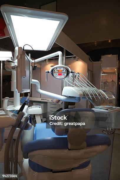 Interior De Um Consultório Dentário - Fotografias de stock e mais imagens de Assento - Assento, Azul, Branco